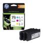 Preview: HP 711 (P2V32A) 3er-Pack cyan, magenta, gelb Tintenpatronen