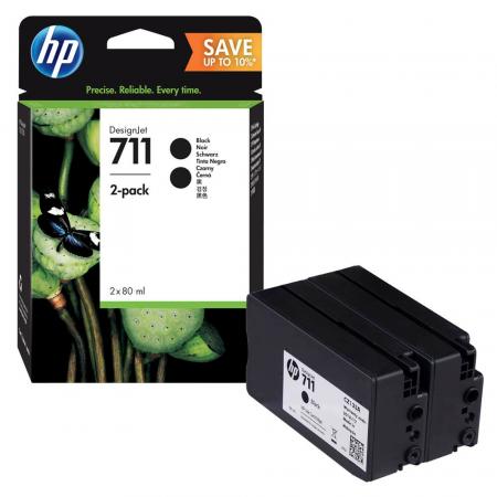 HP 711 (P2V31A) 2er-Pack schwarz Tintenpatronen