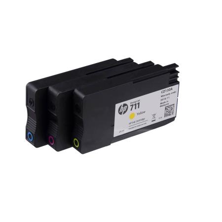 HP 711 (P2V32A) 3er-Pack cyan, magenta, gelb Tintenpatronen