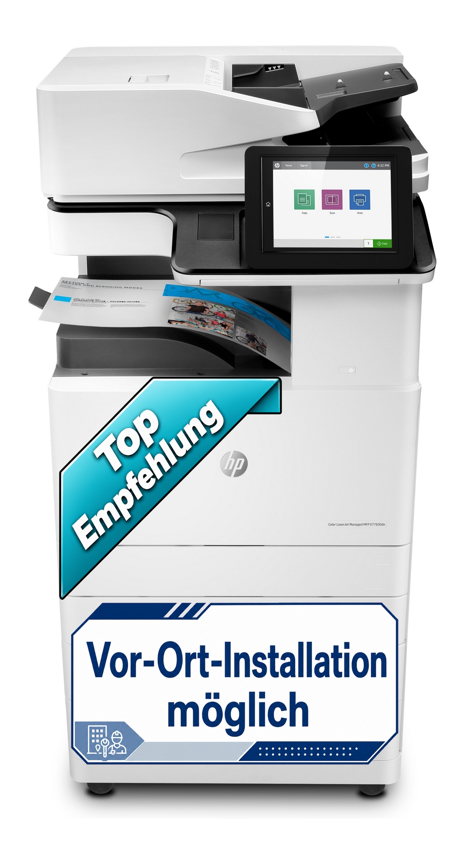 HP Color LaserJet Managed MFP E77830dn mit 69.210 gedruckten Seiten