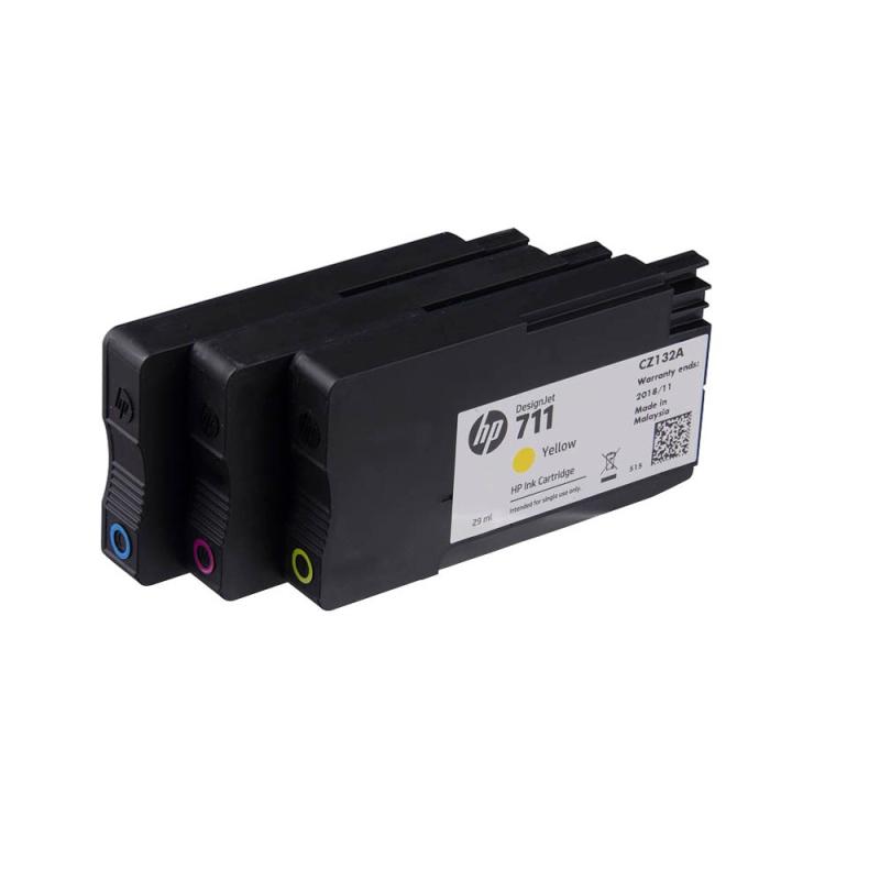 HP 711 (P2V32A) 3er-Pack cyan, magenta, gelb Tintenpatronen
