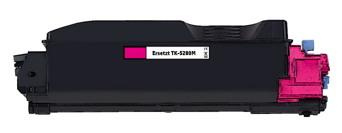 Tonerkassette kompatibel - Magenta ersetzt TK-5280M