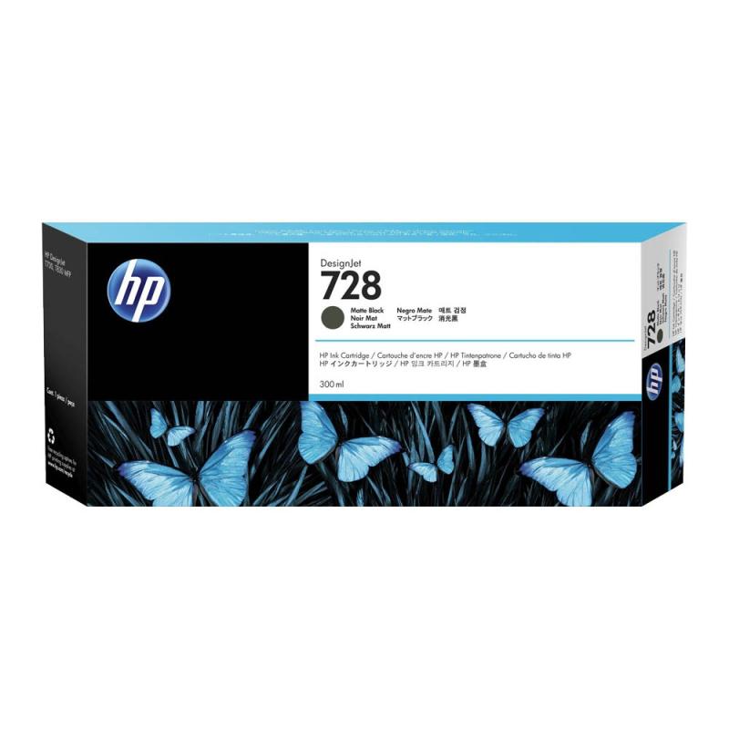 HP 728 (F9J68A) schwarz matt Tintenpatrone